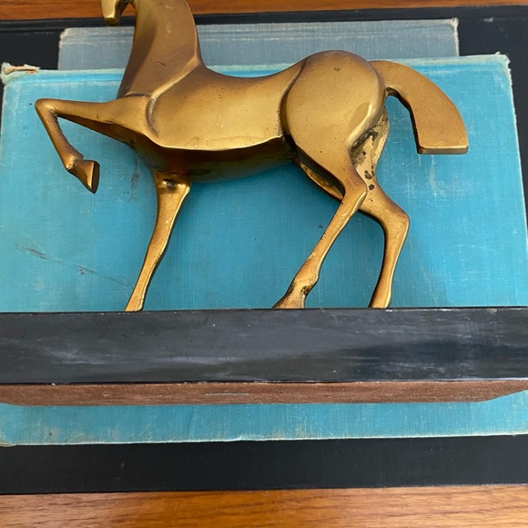Vintage Etruscan Style Bronze Horse MCM Brass Horse Statue Equestrian Figurine - Picture 13 of 13